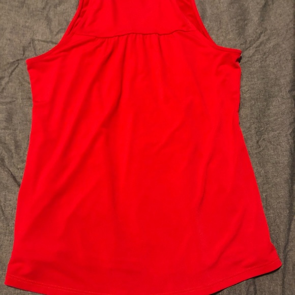 Express Red Sleeveless Blouse - Picture 3 of 3